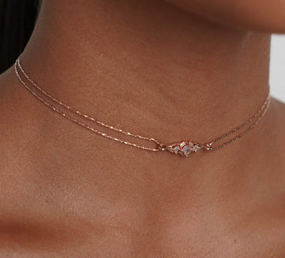 Aurora Diamond Choker Necklace