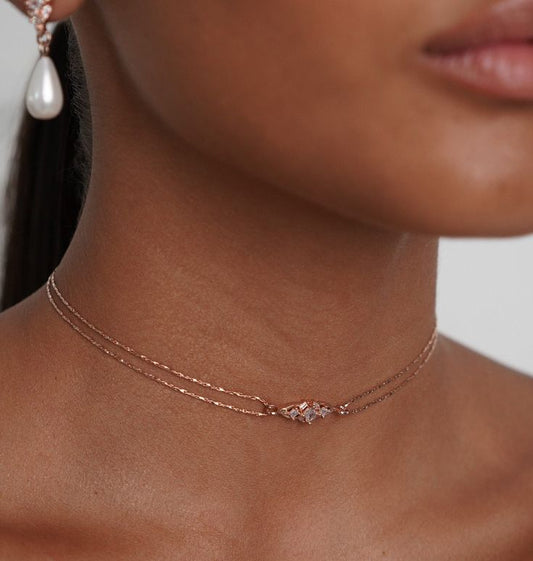 Aurora Diamond Choker Necklace